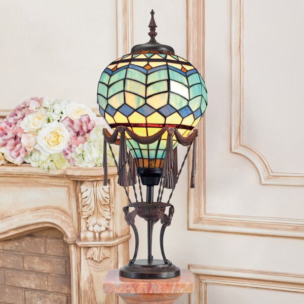 Stained Glass Table Lamps Hot Air Balloon | Wayfair